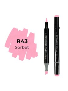 Маркер двухсторонний на спиртовой основе Sketchmarker Brush Цвет Шербет