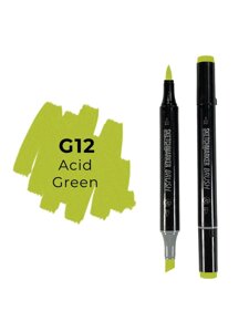 Маркер двухсторонний на спиртовой основе Sketchmarker Brush Цвет Ярко зеленый