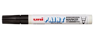 Маркер-краска Uni "Paint" PX-20, 2,2-2,8 мм, алюминиевый корпус, черный