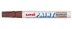 Маркер-краска Uni "Paint" PX-20, 2,2-2,8 мм, алюминиевый корпус, коричневый