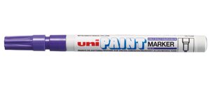 Маркер-краска Uni "Paint" PX-21, 0,8-1,2 мм, алюминиевый корпус, фиолетовый