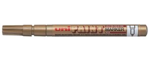 Маркер-краска Uni "Paint" PX-21, 0,8-1,2 мм, алюминиевый корпус, золото