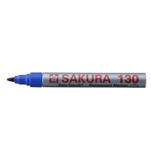 Маркер перманентный для гладких поверхностей Sakura "130" 1,2 мм Синий