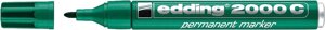 Маркер перманентный Edding "2000C" 1,5-3 мм с круглым наконечником, зеленый
