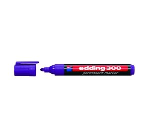 Маркер перманентный Edding "300" 1,5-3 мм с круглым наконечником, фиолетовый