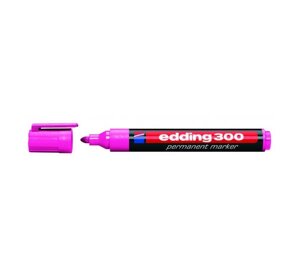 Маркер перманентный Edding "300" 1,5-3 мм с круглым наконечником, розовый