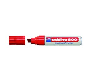 Маркер перманентный Edding "800" 4-12 мм с квадратным наконечником, красный
