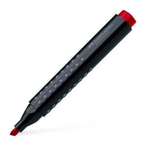 Маркер перманентный Faber-Castell "GRIP 1503" с клиновидным наконечником, красный