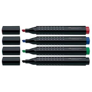 Маркер перманентный Faber-Castell "GRIP 1503" с клиновидным наконечником