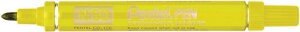 Маркер перманентный Pentel "Pen" 4,3 мм пулеобразный наконечник, желтый