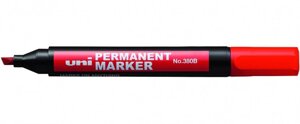 Маркер перманентный Uni "320B" 1,0-4,5 мм, наконечник скошенный, красный