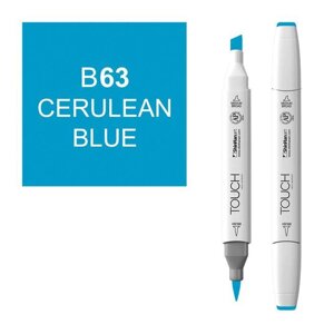 Маркер спиртовой BRUSH Touch Twin цв. B63 лазурный синий