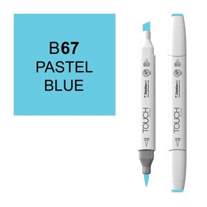 Маркер спиртовой BRUSH Touch Twin цв. B67 пастельный голубой