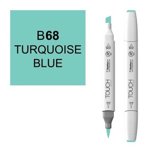 Маркер спиртовой BRUSH Touch Twin цв. B68 турецкий голубой