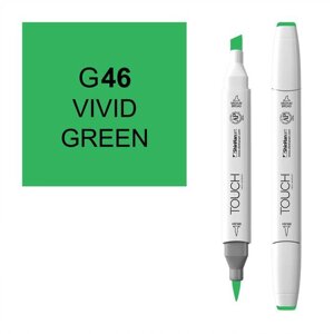 Маркер спиртовой BRUSH Touch Twin цв. G46 яркий зеленый