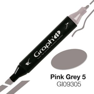 Маркер спиртовой GRAPH'IT двусторонний цв. 9305 серый розовый 5