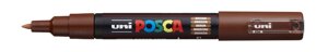 Маркер UNI "POSCA" PC-1M, 0,7 мм, наконечник пулевидный, цвет коричневый