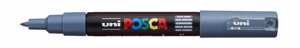 Маркер UNI "POSCA" PC-1M, 0,7 мм, наконечник пулевидный, цвет сине-серый