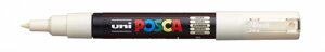 Маркер UNI "POSCA" PC-1M, 0,7 мм, наконечник пулевидный, цвет слоновая кость