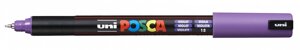 Маркер UNI "POSCA" PC-1MR, 0,7 мм, наконечник игольчатый, цвет фиолетовый