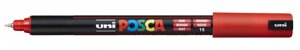 Маркер UNI "POSCA" PC-1MR, 0,7 мм, наконечник игольчатый, цвет красный
