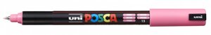 Маркер UNI "POSCA" PC-1MR, 0,7 мм, наконечник игольчатый, цвет розовый