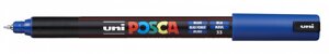 Маркер UNI "POSCA" PC-1MR, 0,7 мм, наконечник игольчатый, цвет синий