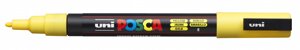 Маркер UNI "POSCA" PC-3M, 0,9-1,3 мм, наконечник пулевидный,2 цвет желтый
