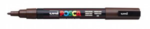 Маркер UNI "POSCA" PC-3M, 0,9-1,3 мм, наконечник пулевидный,22 цвет темно-коричневый