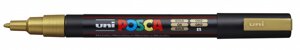 Маркер UNI "POSCA" PC-3M, 0,9-1,3 мм, наконечник пулевидный,25 цвет золотой