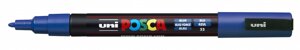 Маркер UNI "POSCA" PC-3M, 0,9-1,3 мм, наконечник пулевидный,33 цвет синий