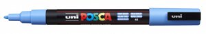 Маркер UNI "POSCA" PC-3M, 0,9-1,3 мм, наконечник пулевидный,48 цвет голубое небо