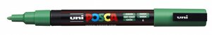 Маркер UNI "POSCA" PC-3M, 0,9-1,3 мм, наконечник пулевидный,6 цвет зеленый