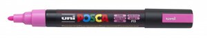 Маркер UNI "POSCA" PC-5M, 1,8-2,5 мм, наконечник пулевидный, цвет флуоресцентно-розовый