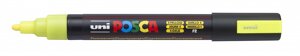 Маркер UNI "POSCA" PC-5M, 1,8-2,5 мм, наконечник пулевидный, цвет флуоресцентно-желтый
