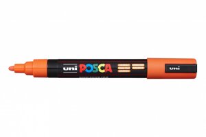 Маркер UNI "POSCA" PC-5M, 1,8-2,5 мм, наконечник пулевидный, цвет оранжевый