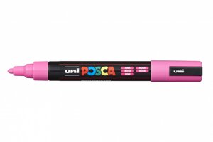 Маркер UNI "POSCA" PC-5M, 1,8-2,5 мм, наконечник пулевидный, цвет розовый