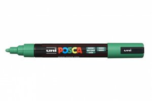 Маркер UNI "POSCA" PC-5M, 1,8-2,5 мм, наконечник пулевидный, цвет зеленый