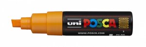 Маркер UNI "POSCA" PC-8K, до 8,0 мм, наконечник скошенный, цвет коралловый