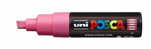 Маркер UNI "POSCA" PC-8K, до 8,0 мм, наконечник скошенный, цвет розовый