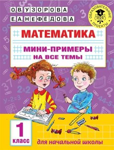 Математика. Мини-примеры на все темы школьного курса. 1 класс