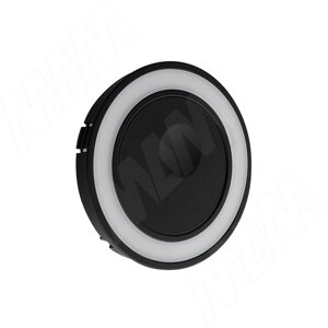 MORPHO Точечный светильник круглый, врезной, с сенсорным выключателем, черный, 24V, теплый и нейтральный белый 2700-4000К, 5W (MO24-RTS-F-BLNWW5)