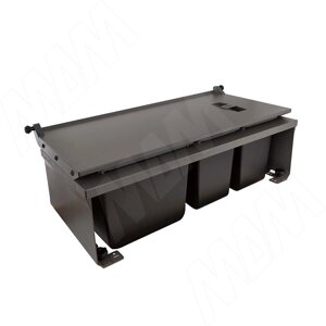 MOVEBIN M80A Система сортировки и хранения, 3 емкости (16,5л+10л+10л), установка в ящик, авт. крышка. (MVB080AGM)