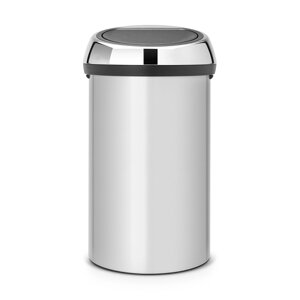 Мусорный бак 60 л Brabantia Touch Bin серый металлик