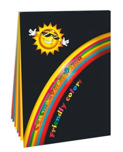 Набор бумаги цветной Лилия Холдинг "Счастливые цвета" А3 70 л 7 цв Планшет