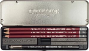 Набор для графики Cretacolor "GRAPHITE POCKET" 9 предметов, металл. коробка