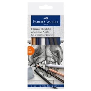 Набор для рисования Faber-castell "Уголь" 7 предметов, в картонной коробке