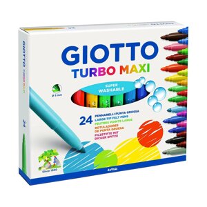 Набор фломастеров Fila "Giotto Turbo Max" 24 цв в картоне
