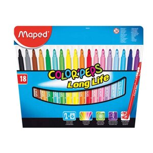 Набор фломастеров Maped "Color peps Long Life" 18 цв в картоне