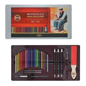 Набор графических материалов со стержнями для цанговых карандашей Koh-I-Noor "Mondeluz" 25 предметов